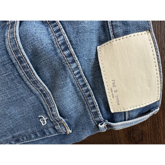 Rag & Bone Wide Leg Jeans Womens 27 Ultra Wide Sofie High Rise Ankle Blue $255 - Picture 3 of 11